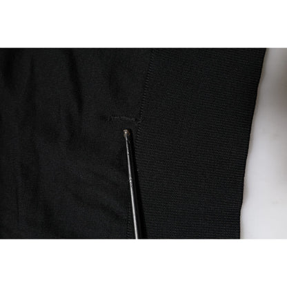 Dolce & Gabbana Black Long Sleeve Crew Neck Pullover Sweater