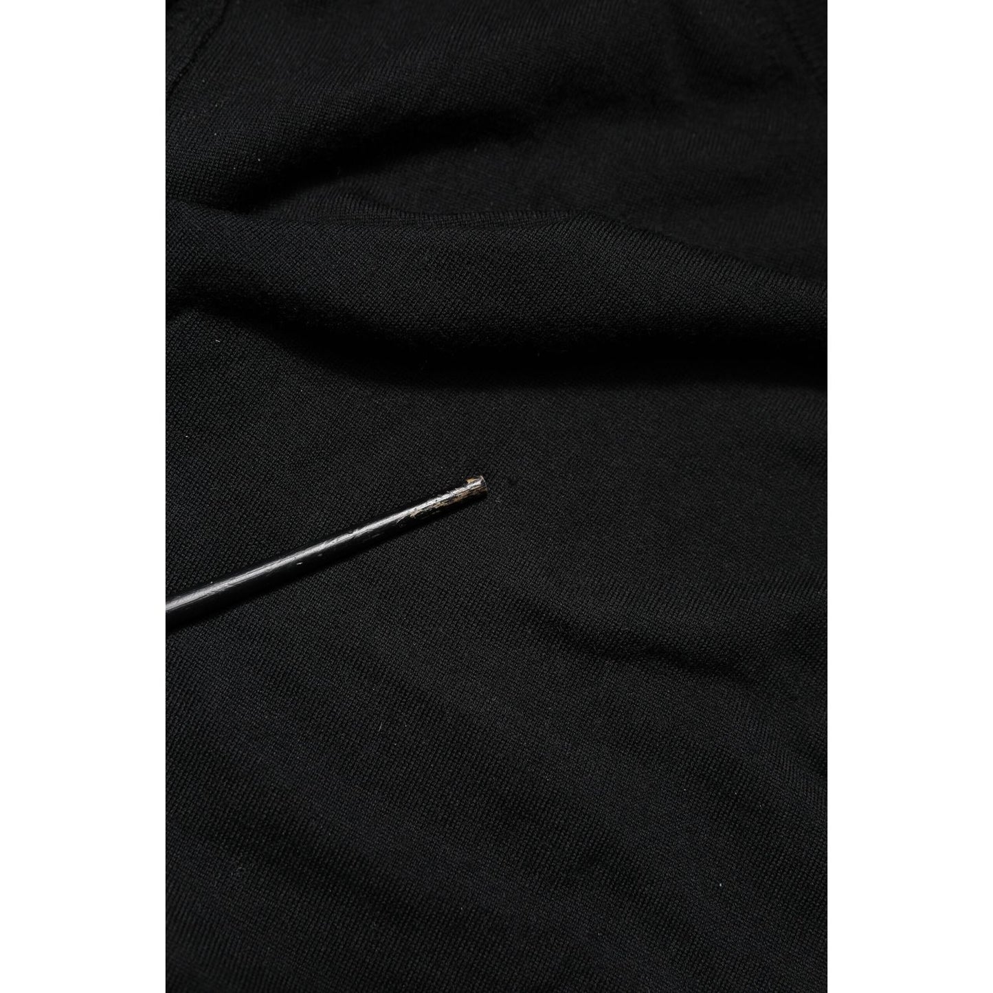 Dolce & Gabbana Black Long Sleeve Crew Neck Pullover Sweater