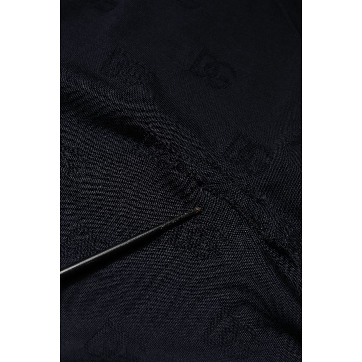 Dolce & Gabbana Black Silk Crew Neck Sweatshirt Sweater