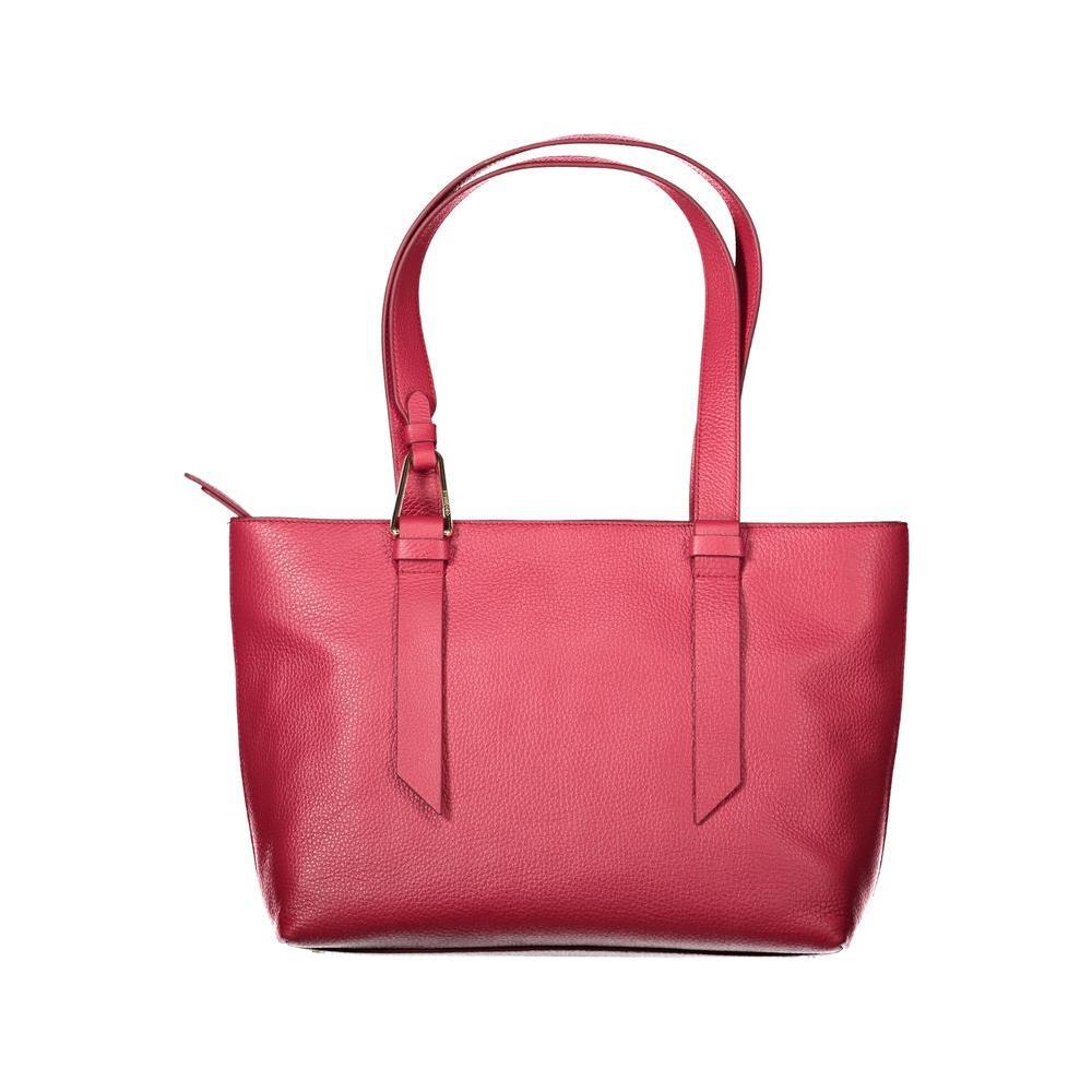 Front view with bag zipped and handles upright.