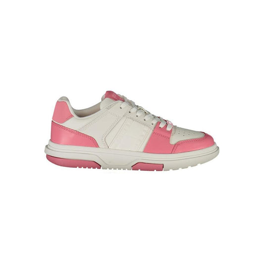 Tommy Hilfiger Pink Leather Women Sneaker TO-36732-EU36/US6