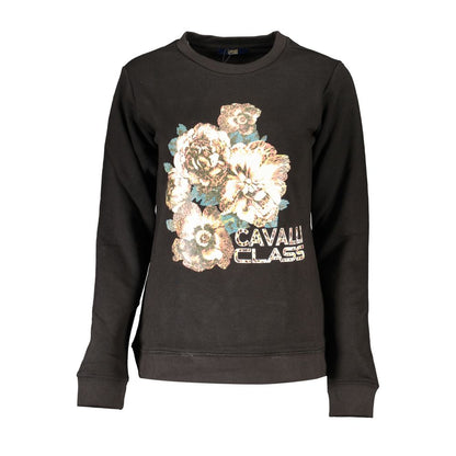 Cavalli Class Black Cotton Women Sweater