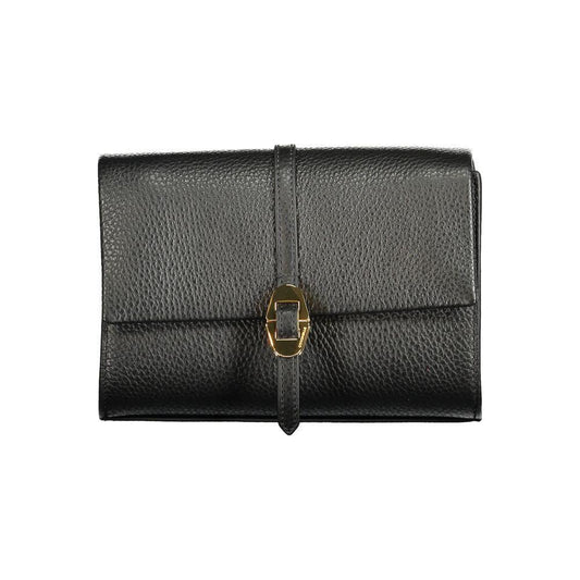 Coccinelle Black Leather Handbag CO-35655
