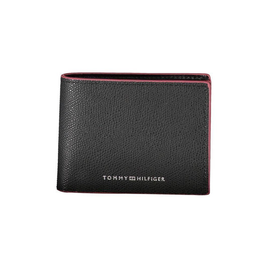 Tommy Hilfiger Elegant Leather Bifold Wallet with Contrast Accents TO-27517