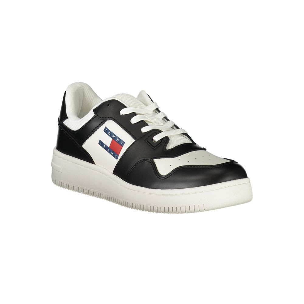 Tommy Hilfiger White Polyethylene Women Sneaker with contrasting details and iconic logo