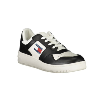 Tommy Hilfiger White Polyethylene Women Sneaker with contrasting details and iconic logo