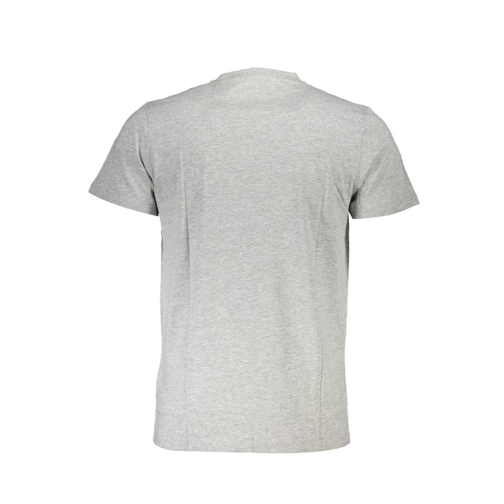 Back view of Cavalli Class Brown Cotton Men T-Shirt showcasing premium cotton fabric and modern luxury design.