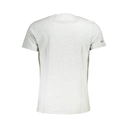 Back view of La Martina Brown Cotton Men T-Shirt showcasing short sleeves and classic design.