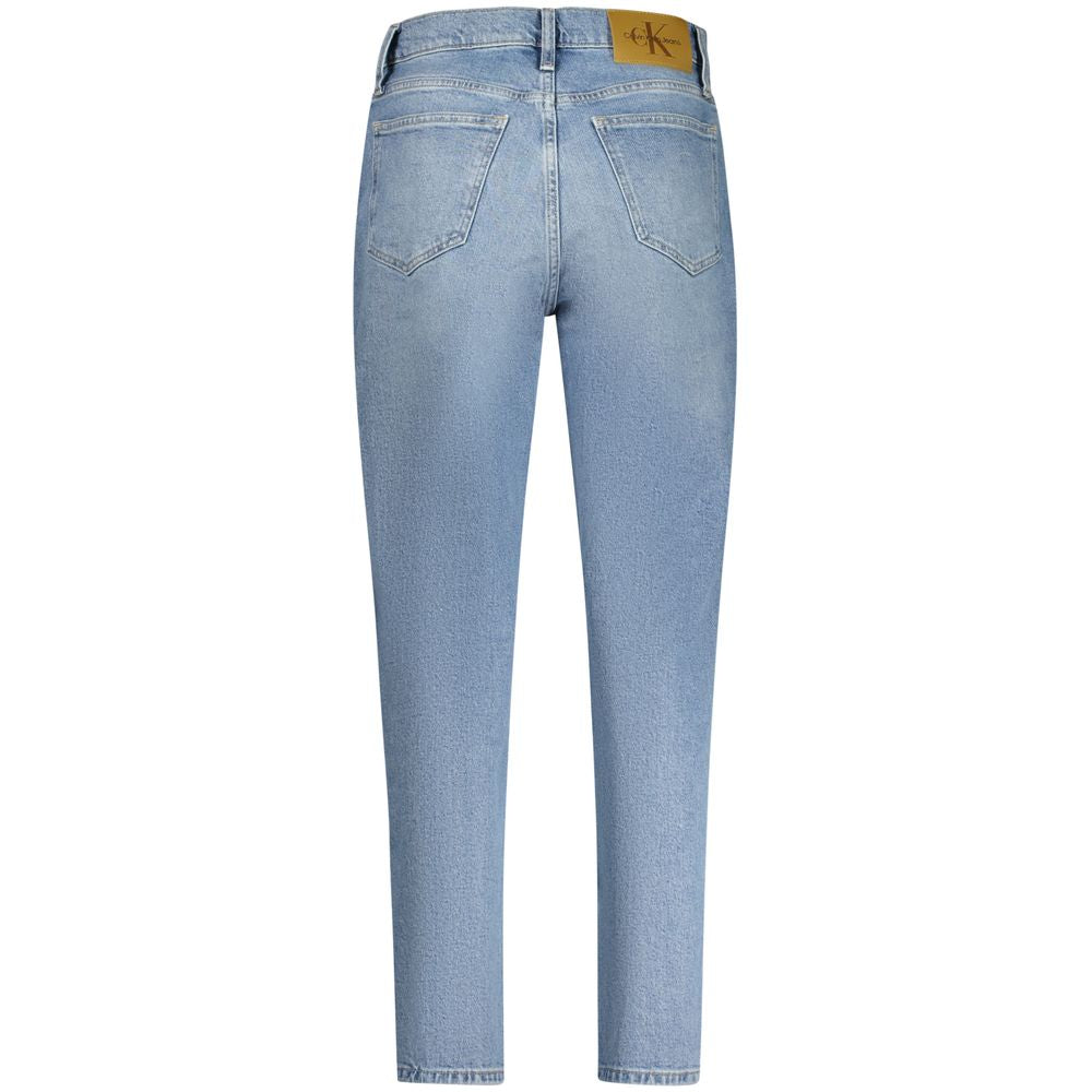 Calvin Klein Blue Cotton Women Jean