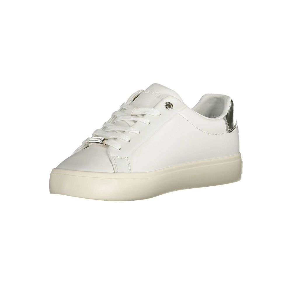 Calvin Klein White Polyester Sneaker