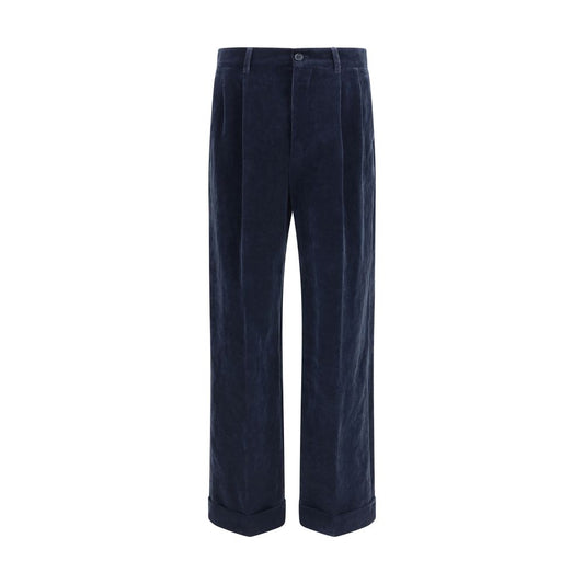 Valentino Blue Cotton Pants