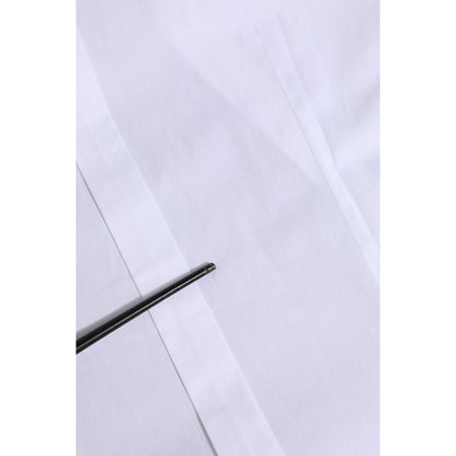 Dolce & Gabbana White Cotton GOLD Long Sleeves Formal Shirt