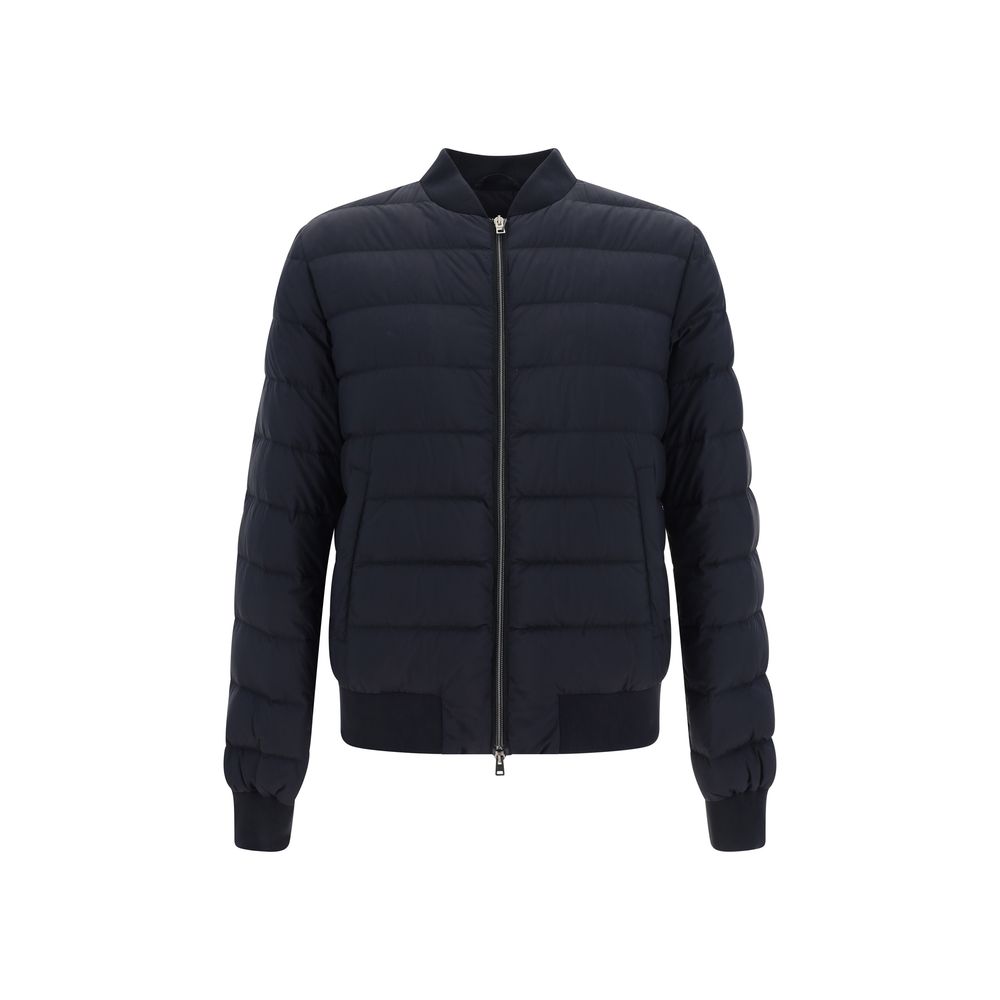 Herno Black Polyamide Bomber