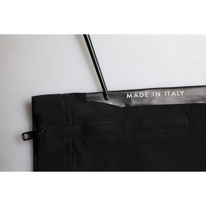 Dolce & Gabbana Black Cotton Formal Men Cropped Pants