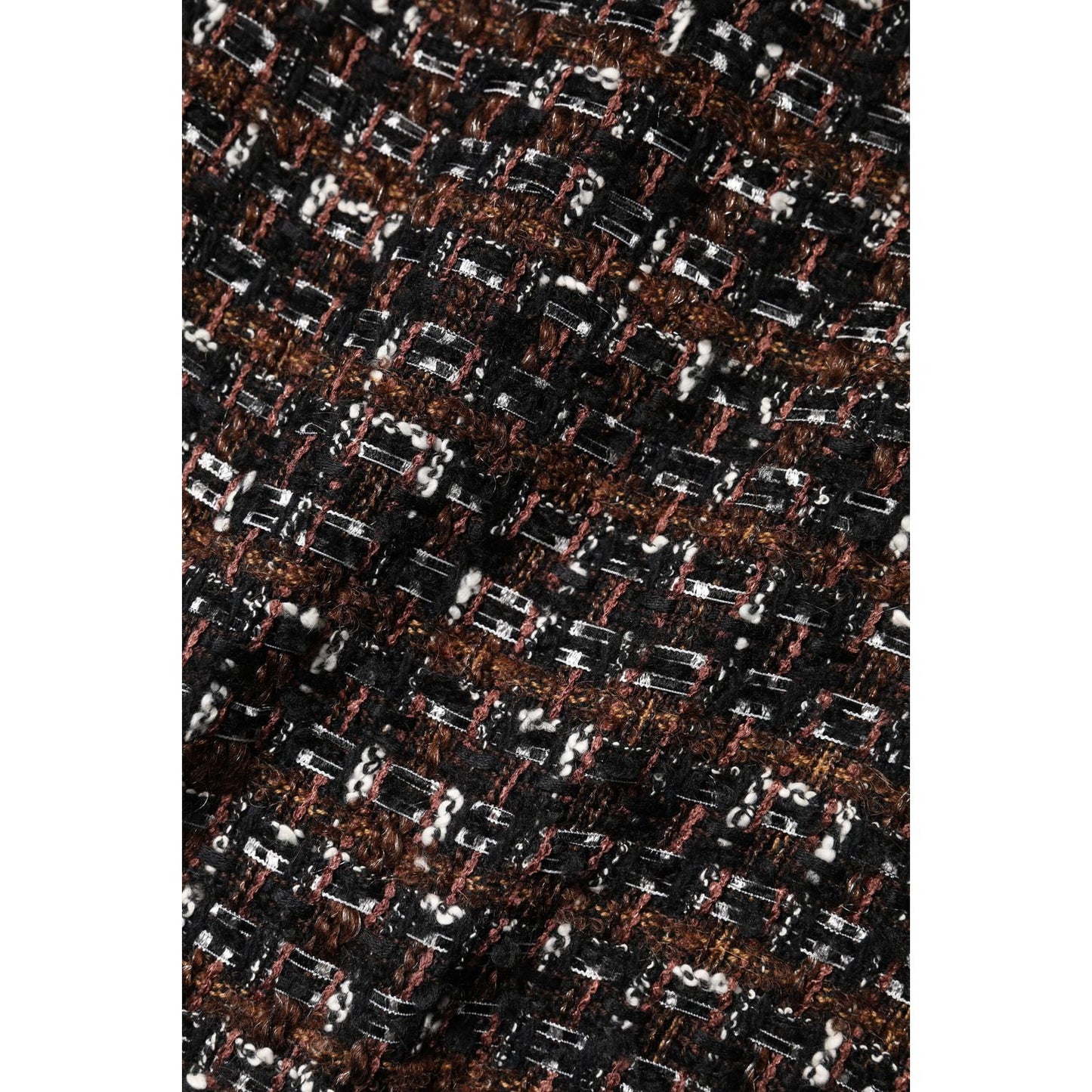 Dolce & Gabbana Multicolor Sleeveless Mini Tweed A-line Dress