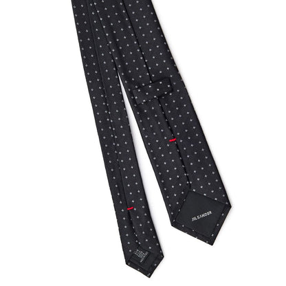 Jil Sander Black Silk Tie