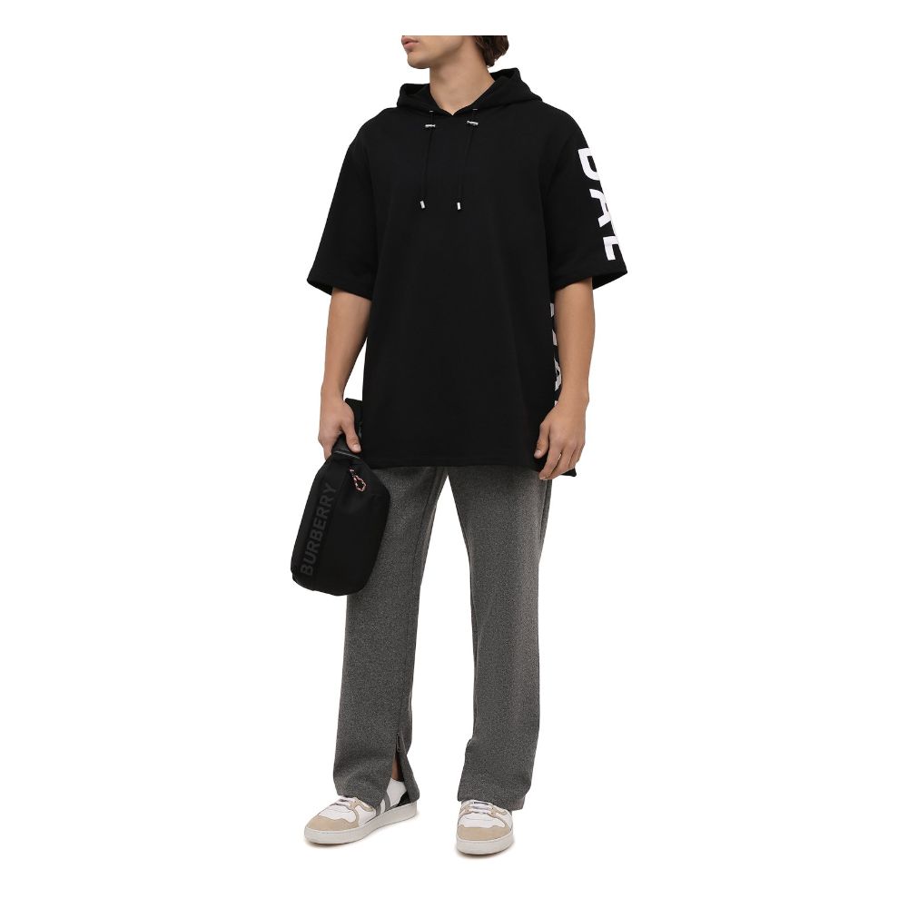 Balmain Black Cotton Men Sweatshirt