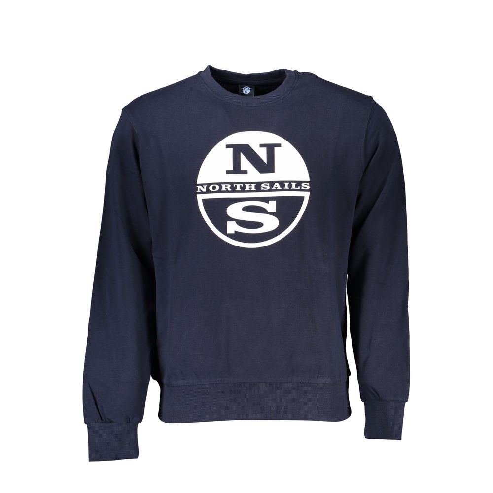 North Sails Blue Cotton Men Sweater