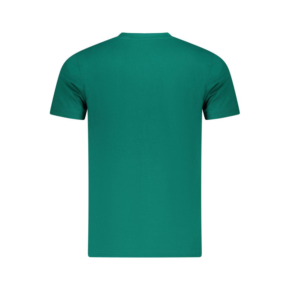 Cavalli Class Green Cotton Men T-Shirt