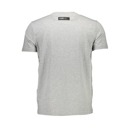 Back view of Plein Sport Brown Cotton Men T-Shirt showcasing premium Italian craftsmanship.