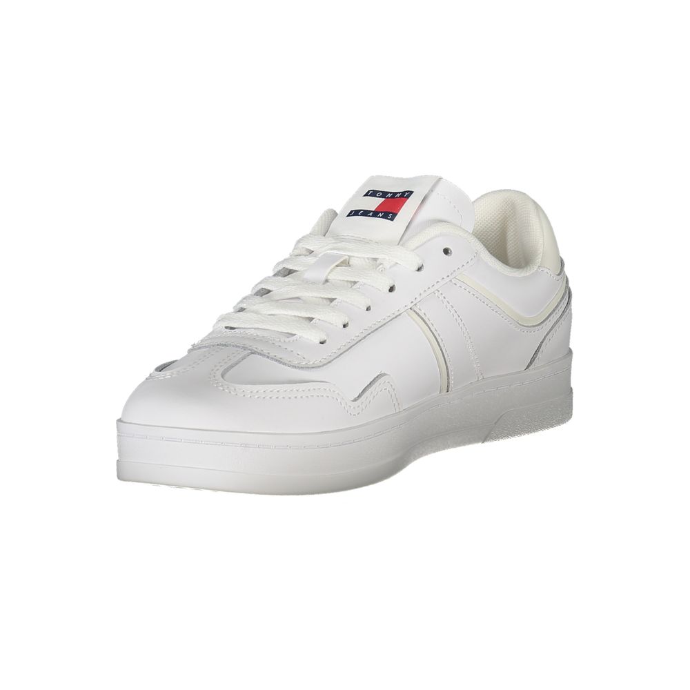 Tommy Hilfiger White Polyethylene Women Sneaker with dynamic design and contrasting details