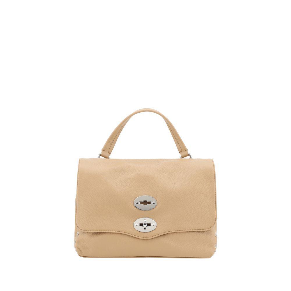 Front view with bag zipped and handles upright.
