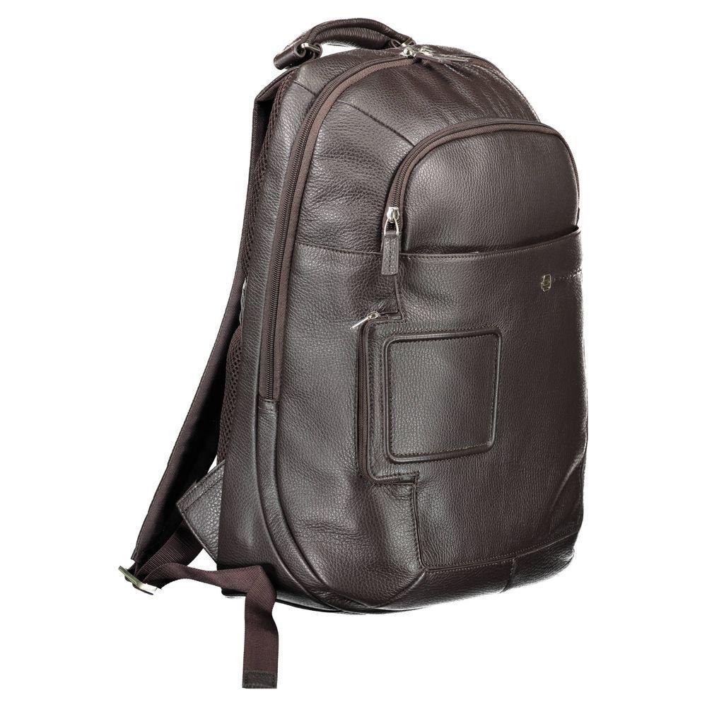 Piquadro Brown Leather Men Backpack PI-9664