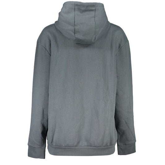 Cavalli Class Sleek Gray Fleece Hooded Sweatshirt CA-28859-M