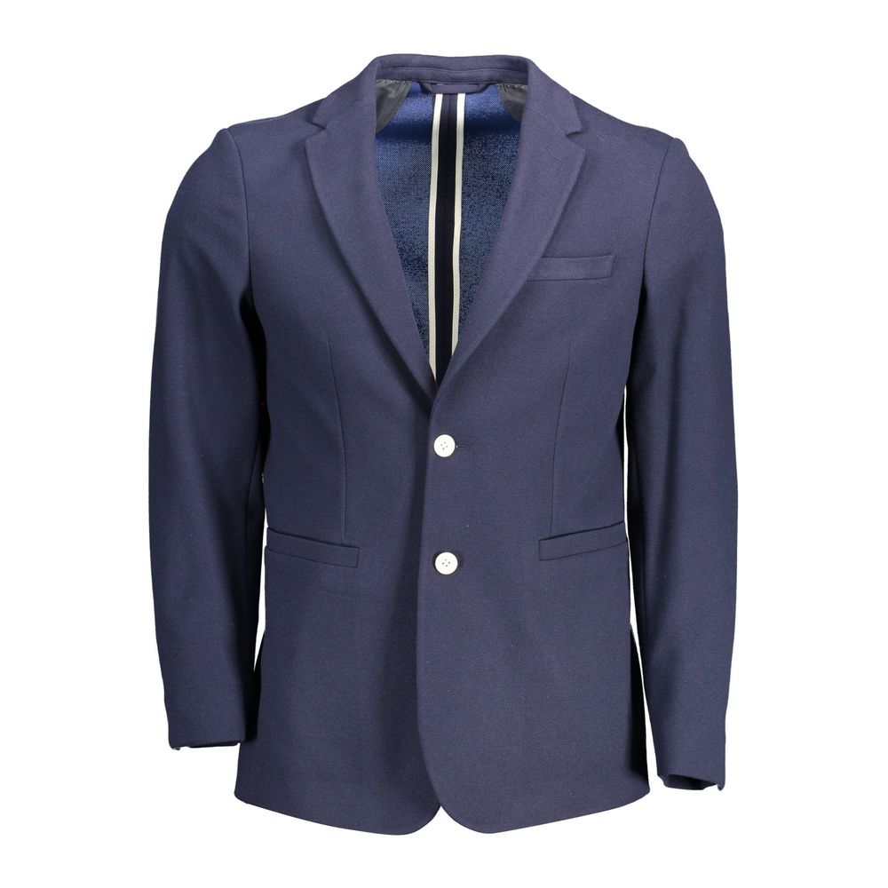 Gant Blue Cotton Men Jacket