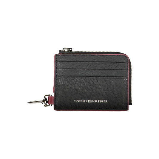 Tommy Hilfiger Chic Leather Card Holder with Snap Hook TO-27526