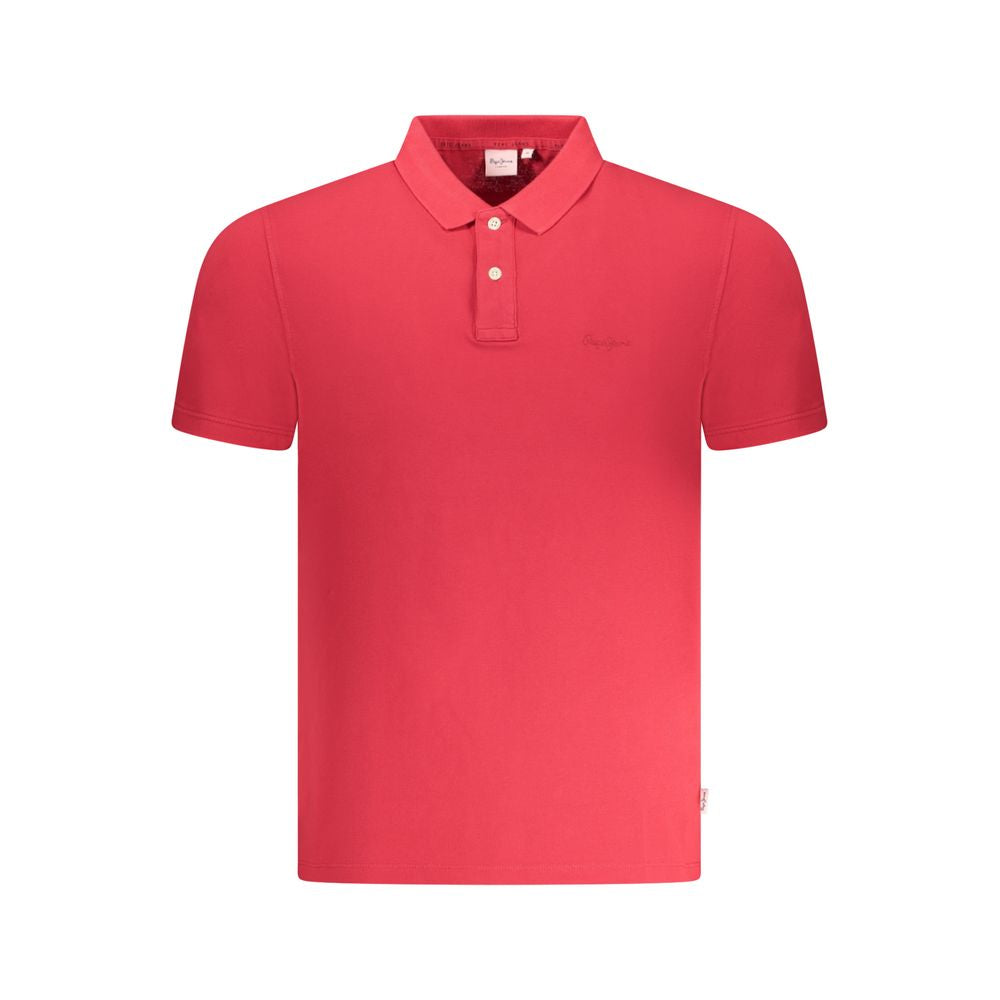 Pepe Jeans Red Cotton Polo Shirt