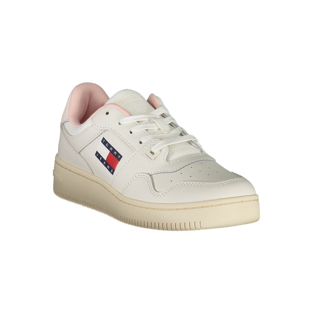 Tommy Hilfiger White Leather Women Sneaker
