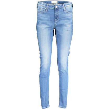 Calvin Klein Blue Cotton Women's Jeans