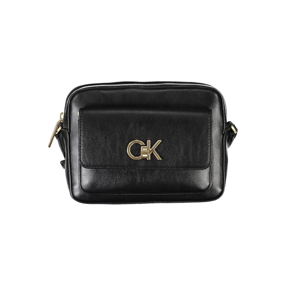 Calvin Klein Black Recycled Polyester Women Handbag