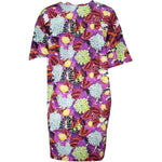 Cavalli Class Purple Cotton Dress CA-26823-XS