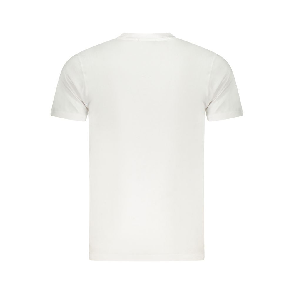 Cavalli Class White Cotton Men T-Shirt back view showcasing quality craftsmanship and design