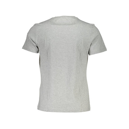 Back view of La Martina Brown Cotton Men T-Shirt, featuring a regular fit with short sleeves and crew neck, perfect for casual wear.