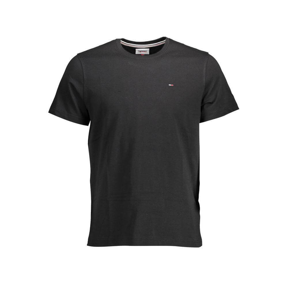Tommy Hilfiger Black Organic Cotton Men T-Shirt TO-37526-XXL