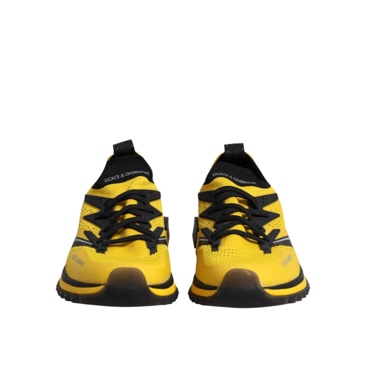 Dolce & Gabbana Yellow SORRENTO Sport Stretch Sneakers Shoes