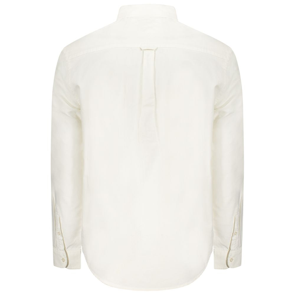 Tommy Hilfiger White Cotton Men Shirt