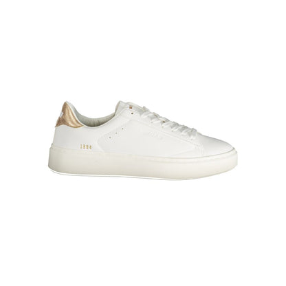 Gas White Polyester Women Sneaker