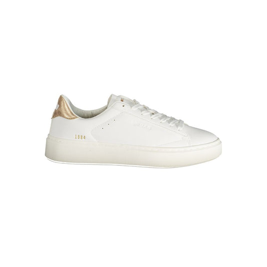 Gas White Polyester Women Sneaker