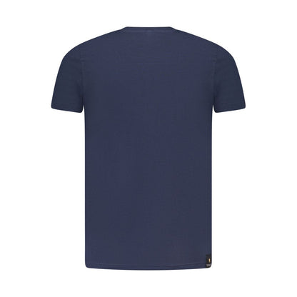 Accademia Militare Blue Cotton T-Shirt, crew neck, short sleeve, with eagle logo print.