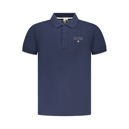 Accademia Militare Blue Cotton Polo Shirt