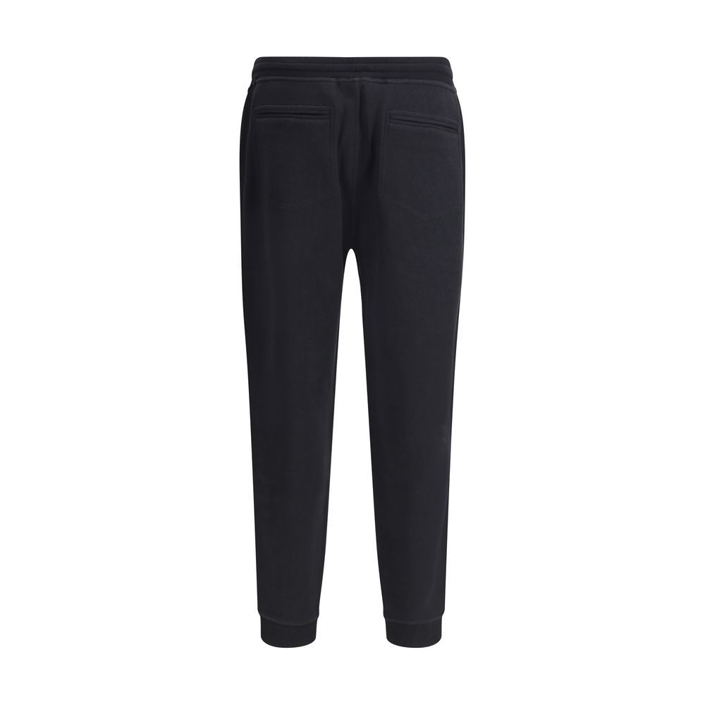 Brunello Cucinelli Black Cotton Joggers (Workout Pants)