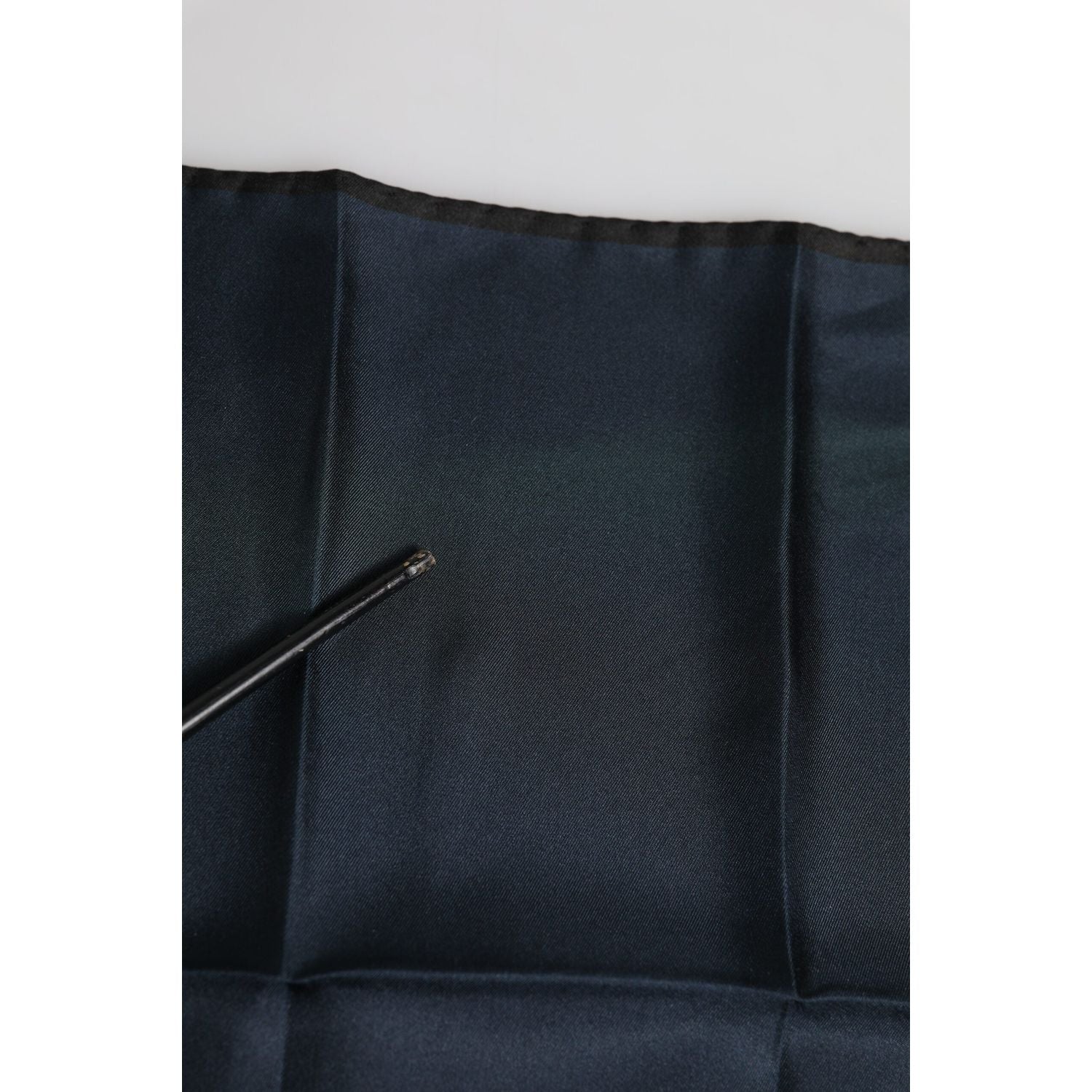 Dolce & Gabbana Blue DG Crown Silk Square Men Foulard Scarf