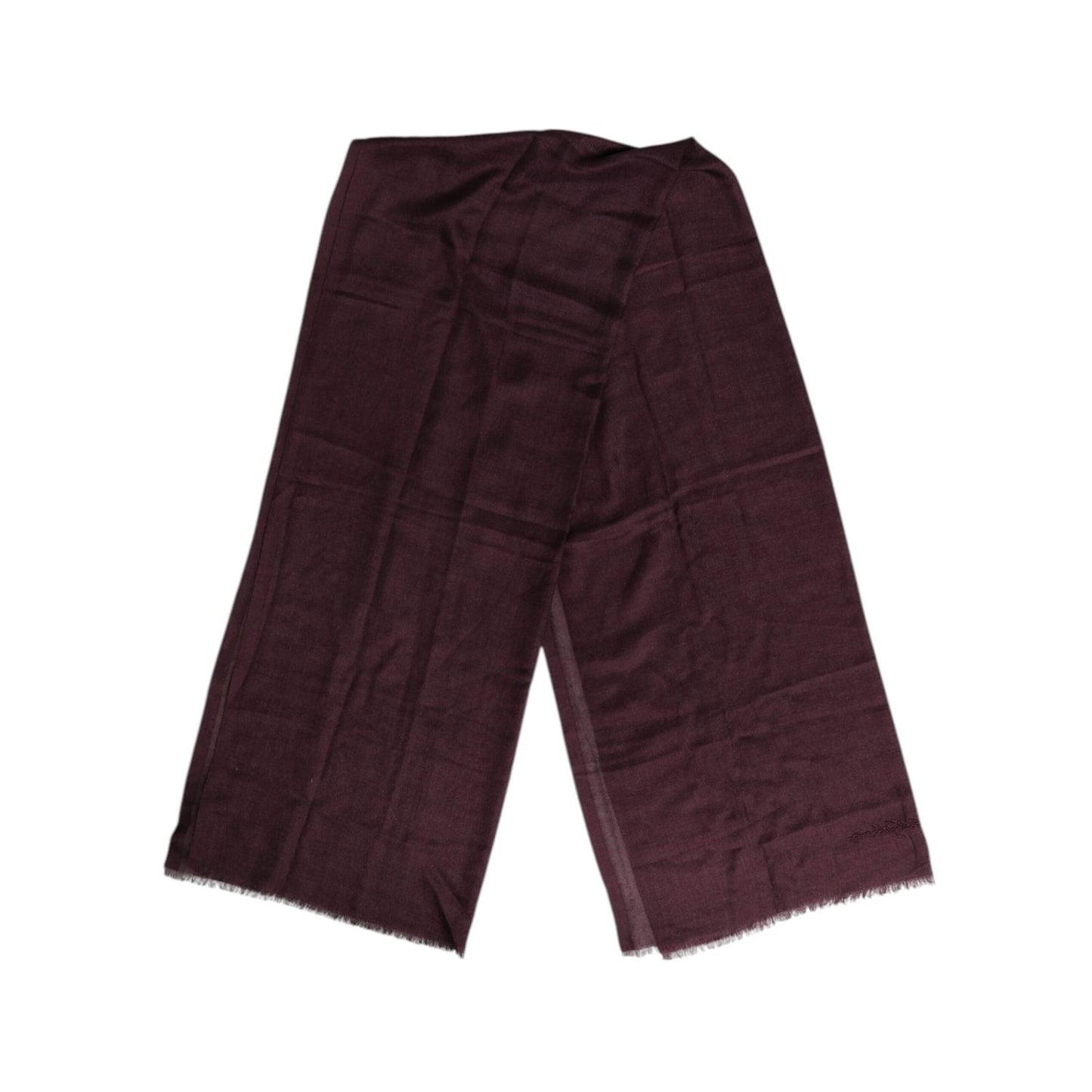 Dolce & Gabbana Maroon Cashmere Neck Warmer Wrap Shawl Scarf