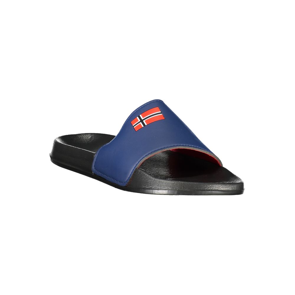 Norway 1963 Black Plastic Mens Sandal featuring iconic logo and bold design, perfect for versatile and statement-making style.