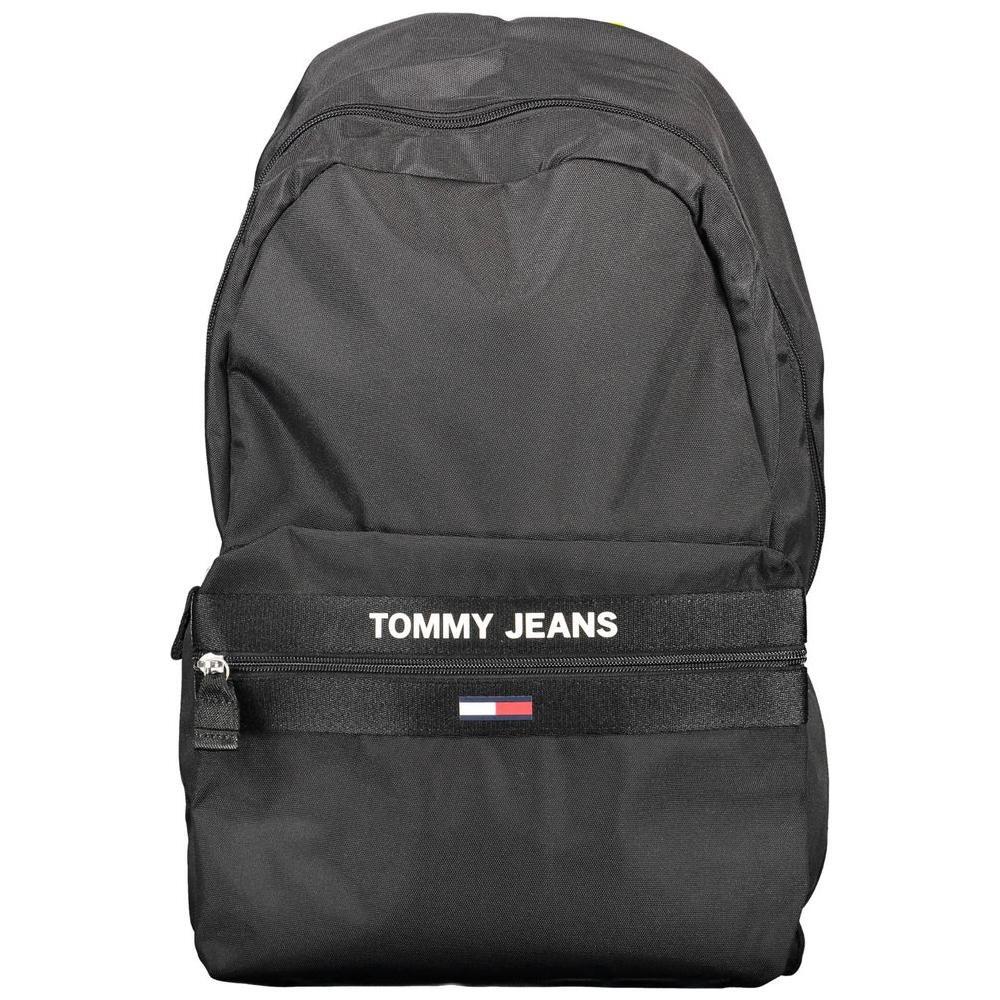 Tommy Hilfiger Black Polyester Backpack TO-9772
