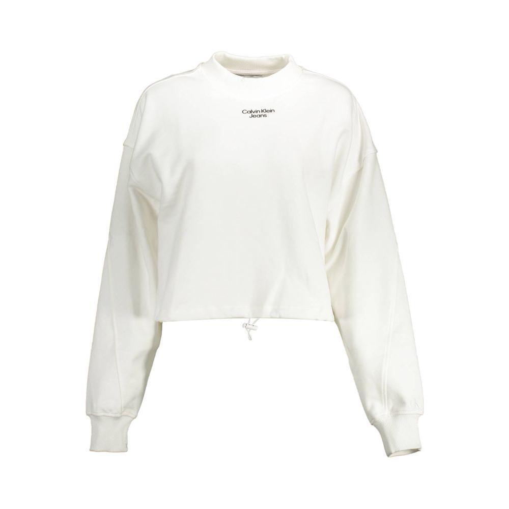 Calvin Klein White Cotton Sweatshirt